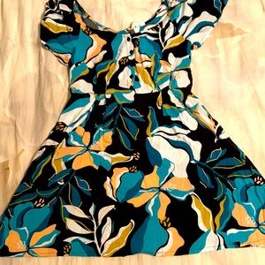 Roxy black print sundress
